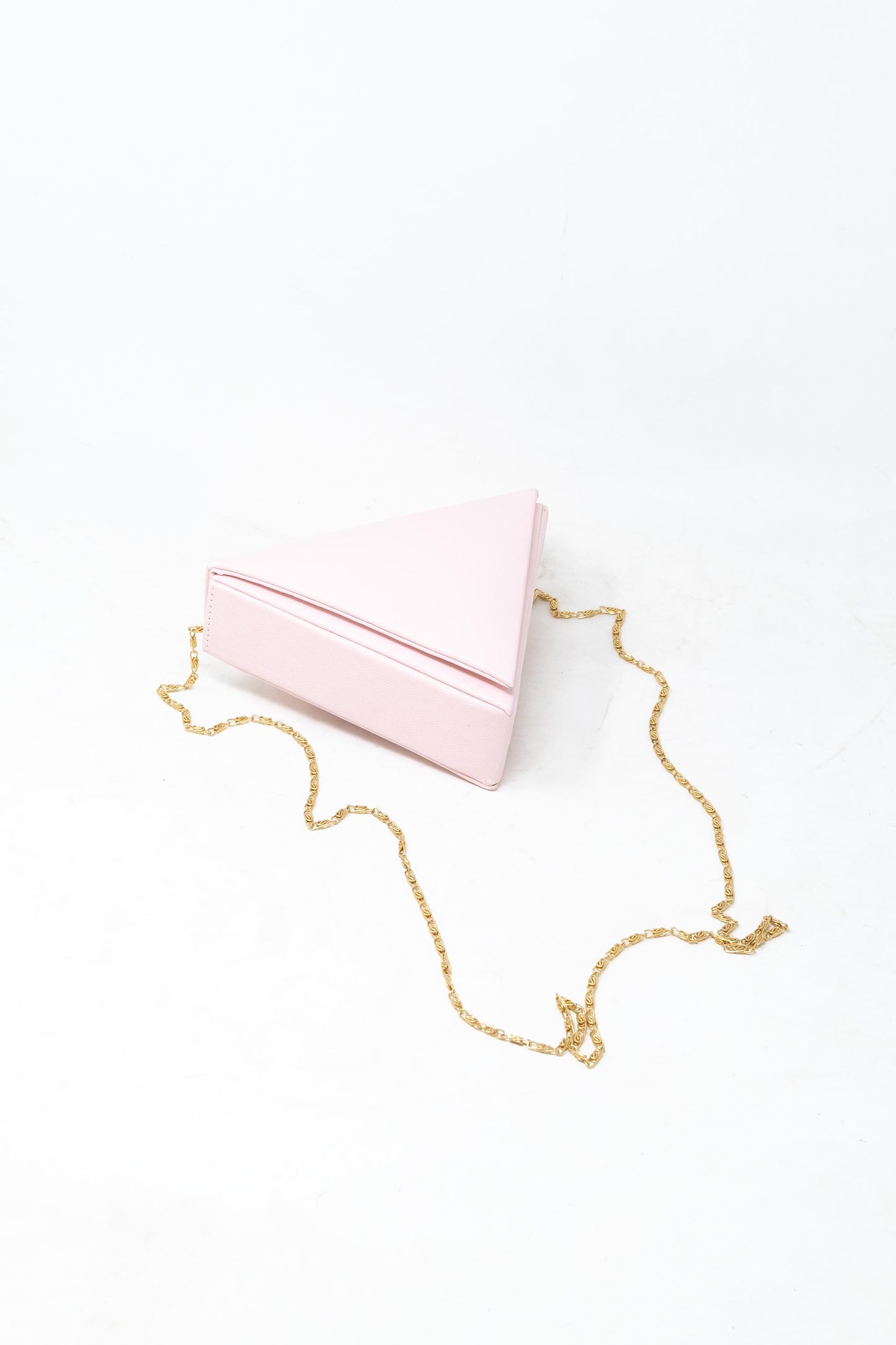 Mini Triangular bag in Baby Pink