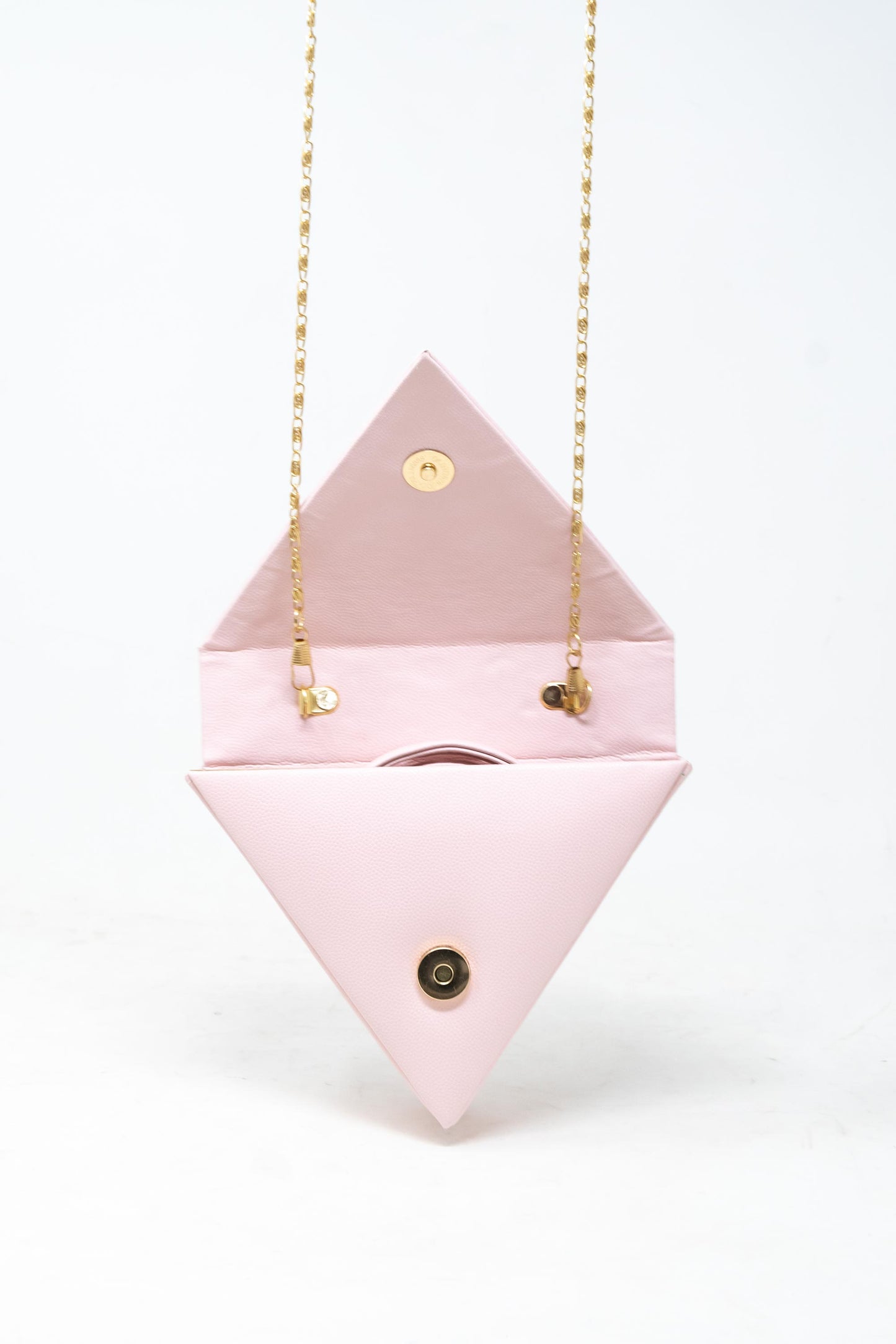 Mini Triangular bag in Baby Pink