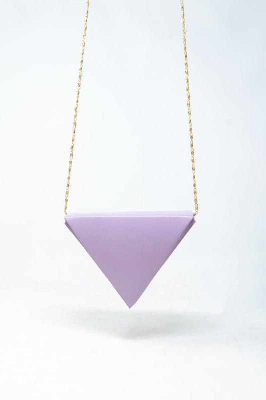 Mini Triangular Bag in Lilac