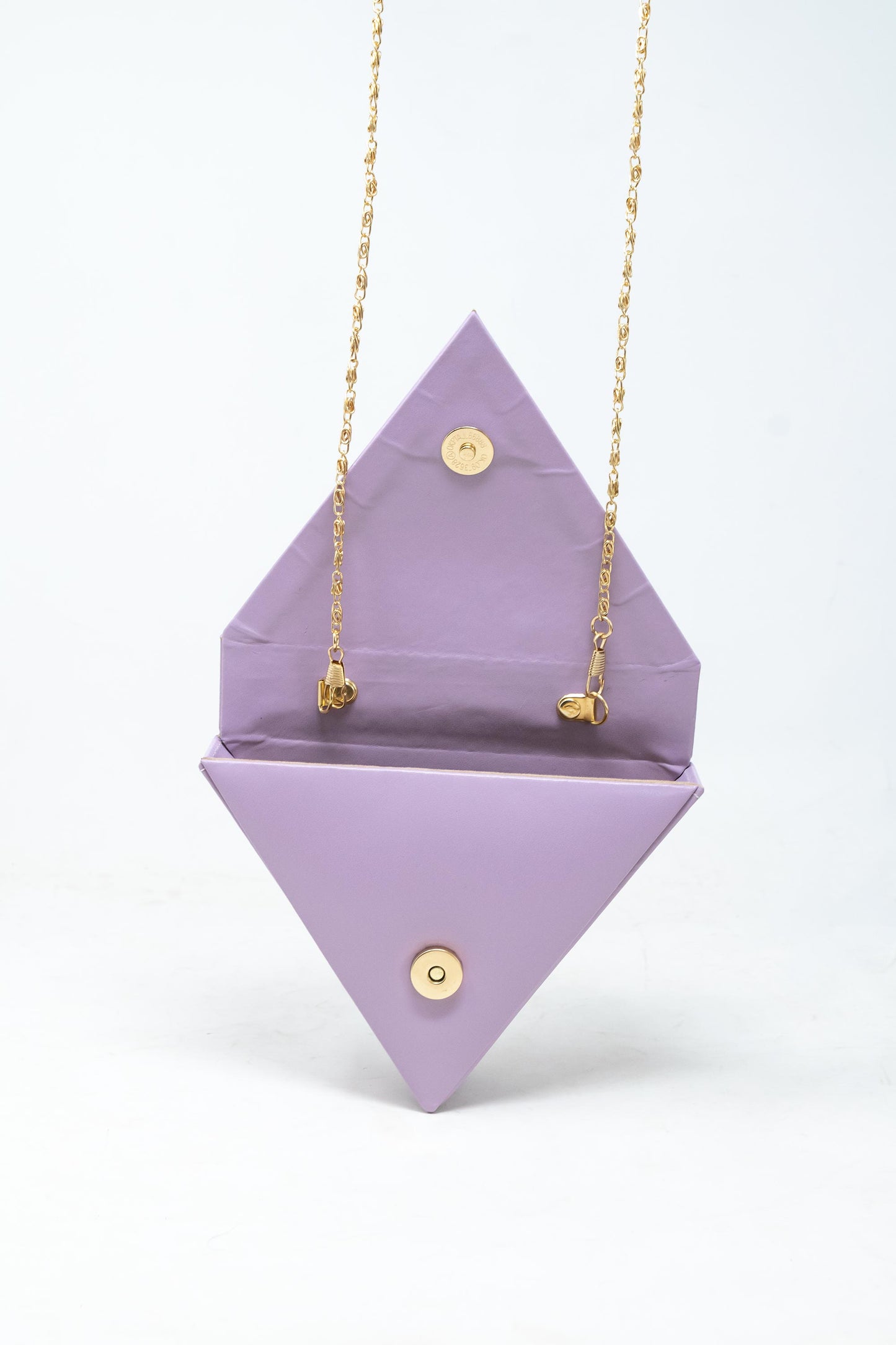 Mini Triangular bag in Lilac