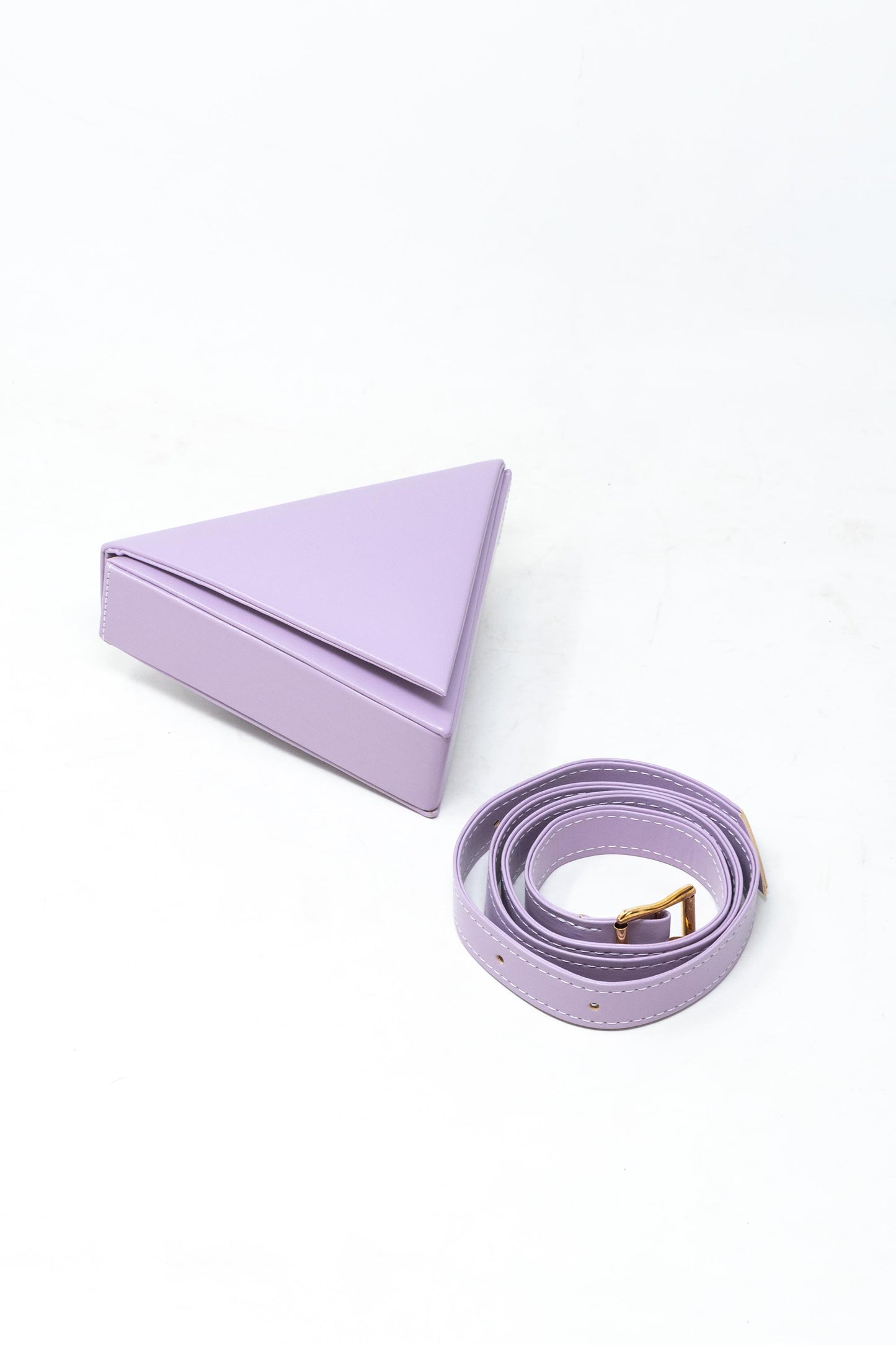 Mini Triangular bag in Lilac