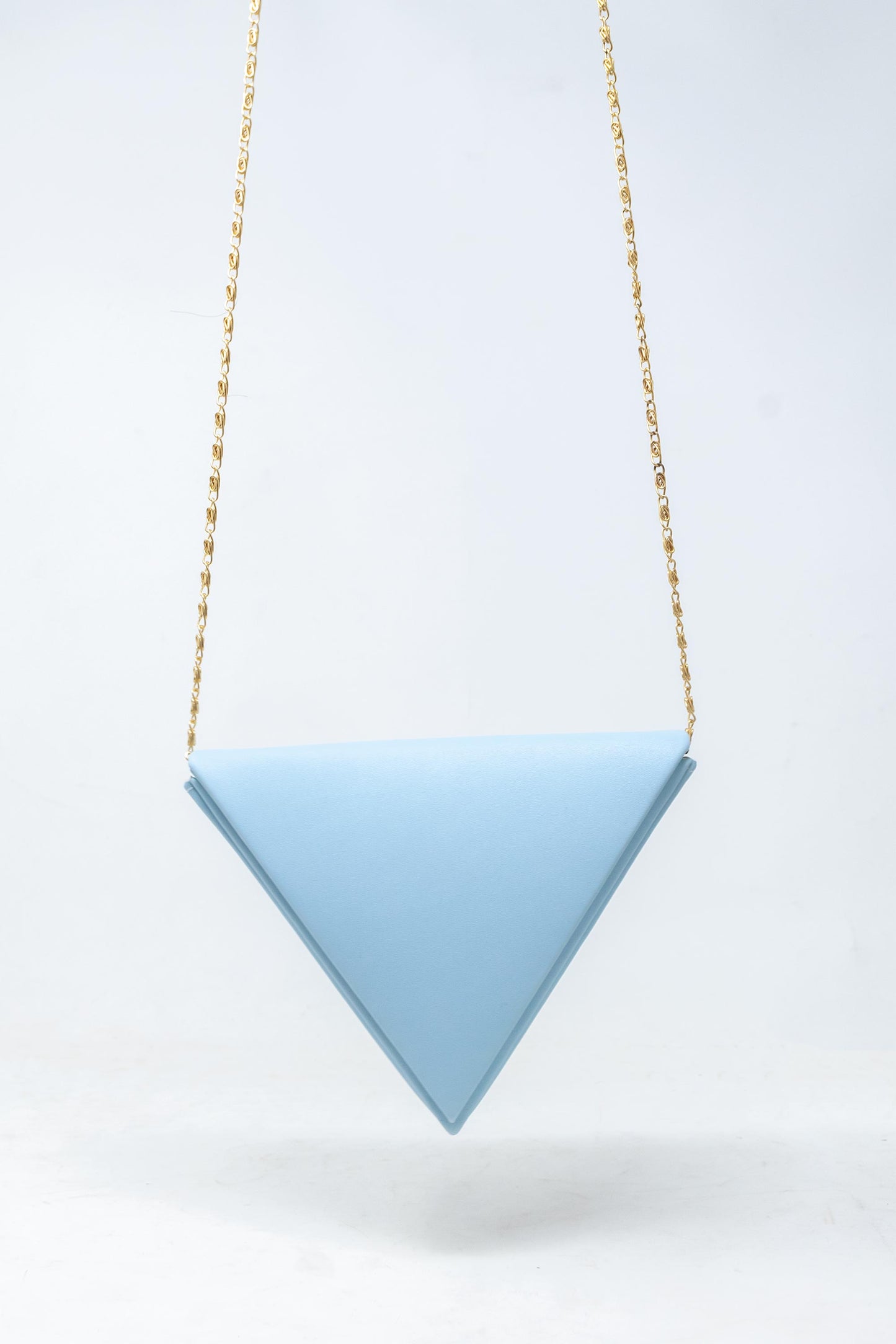 Mini Triangular bag in Sky Blue