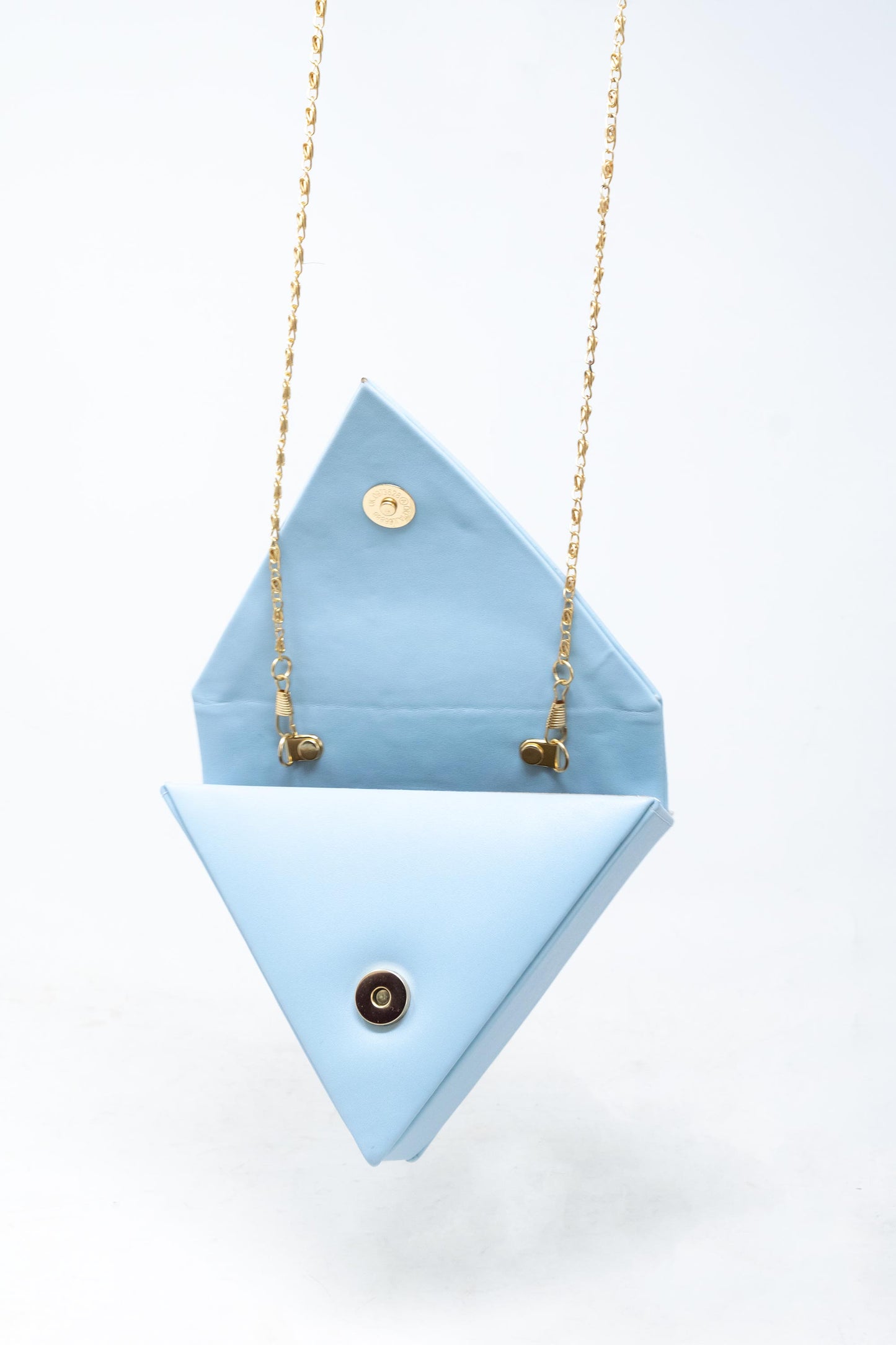Mini Triangular bag in Sky Blue