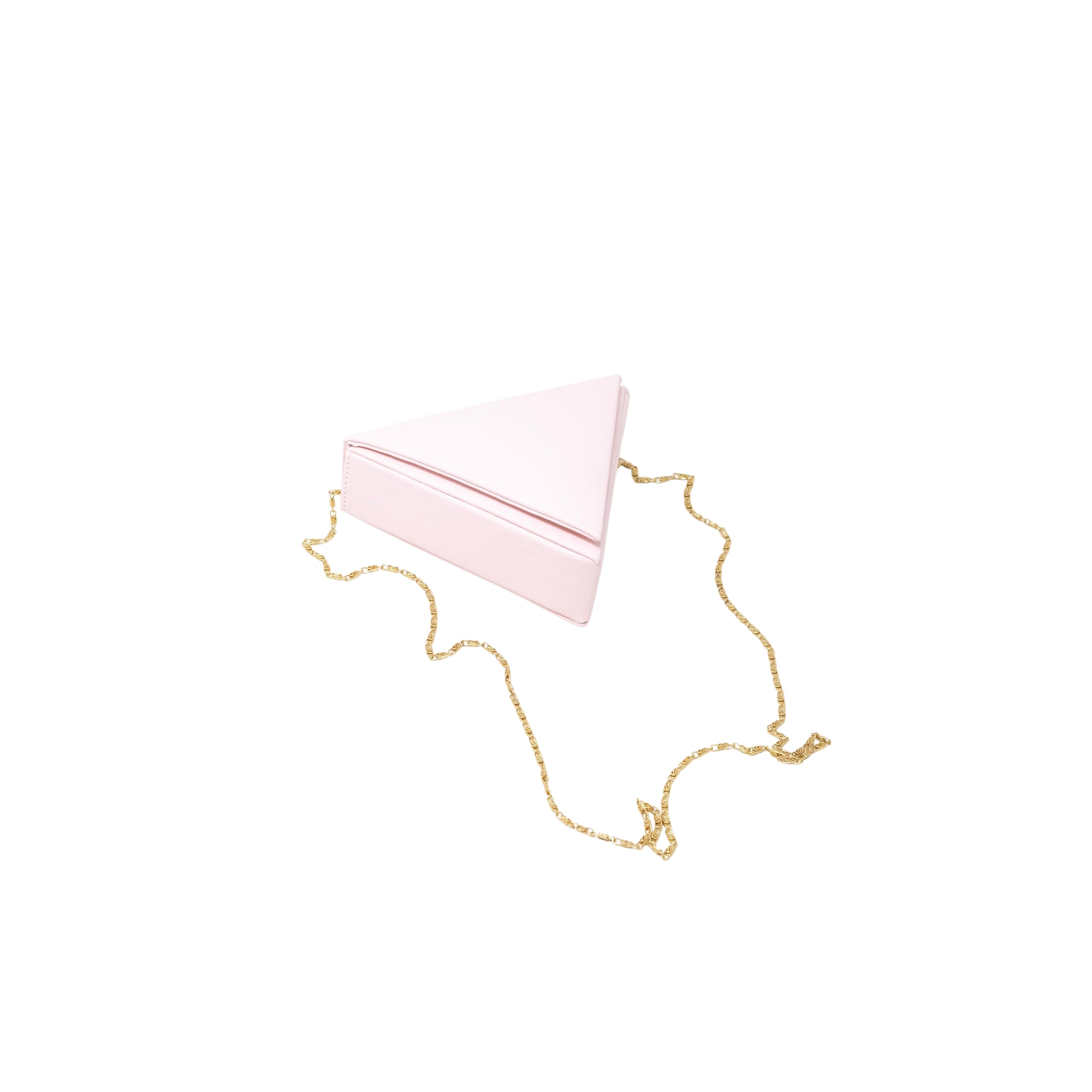 Mini Triangular bag in Baby Pink