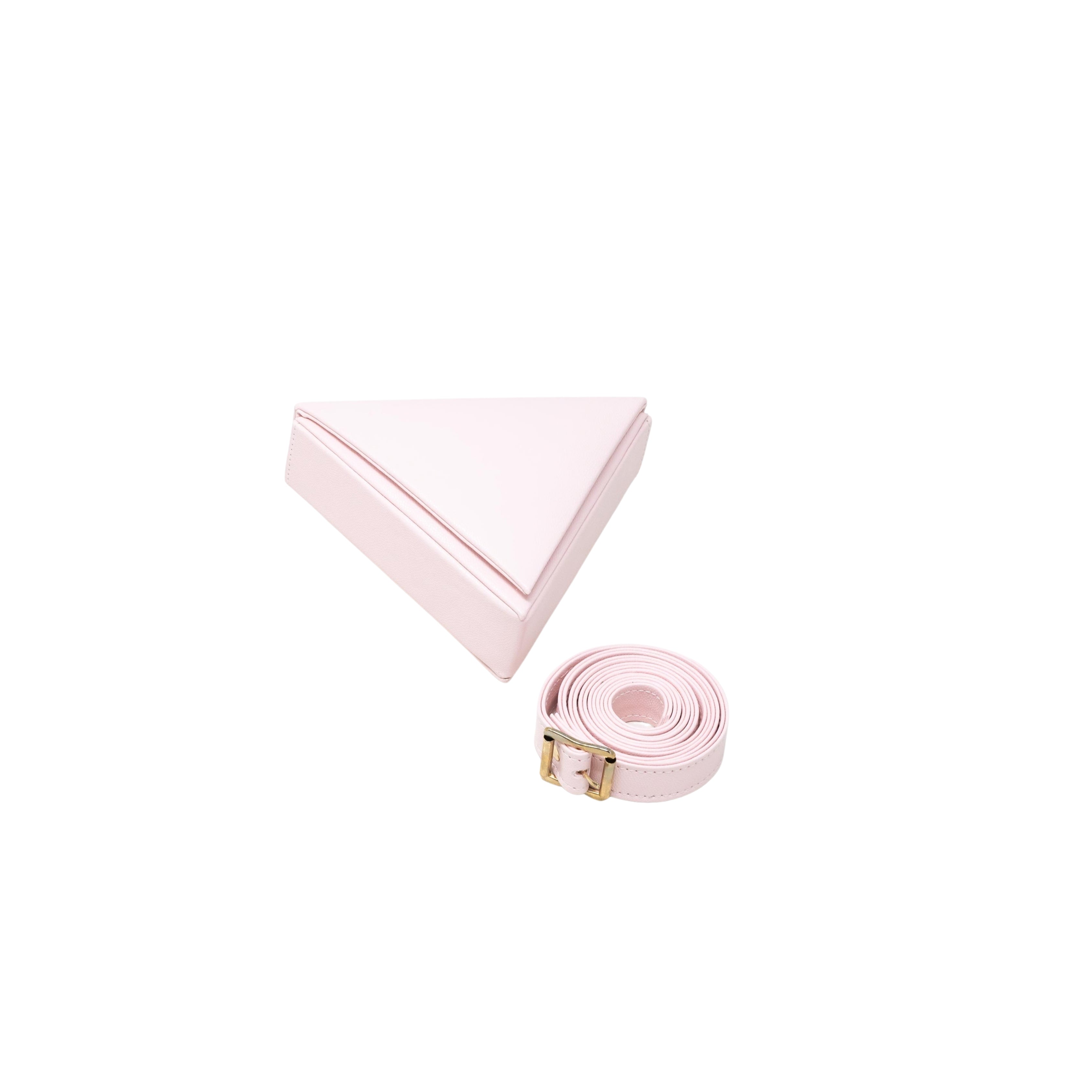 Mini Triangular bag in Baby Pink