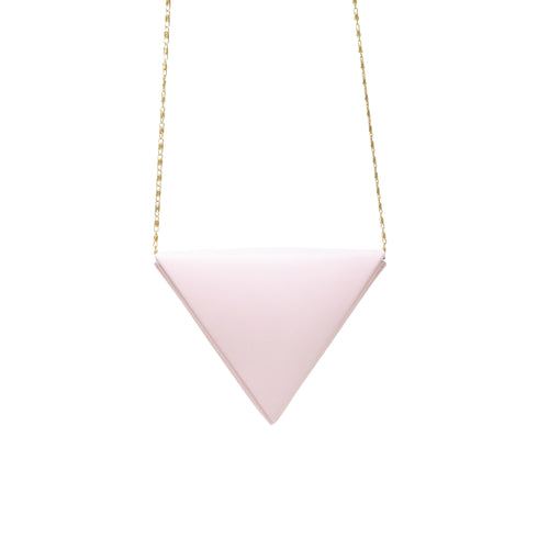 Mini Triangular bag in Baby Pink