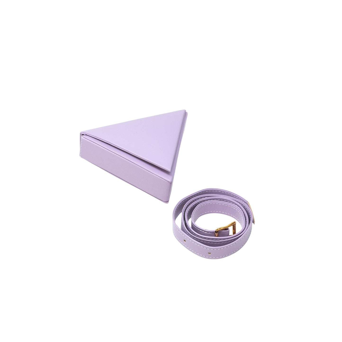 Mini Triangular bag in Lilac