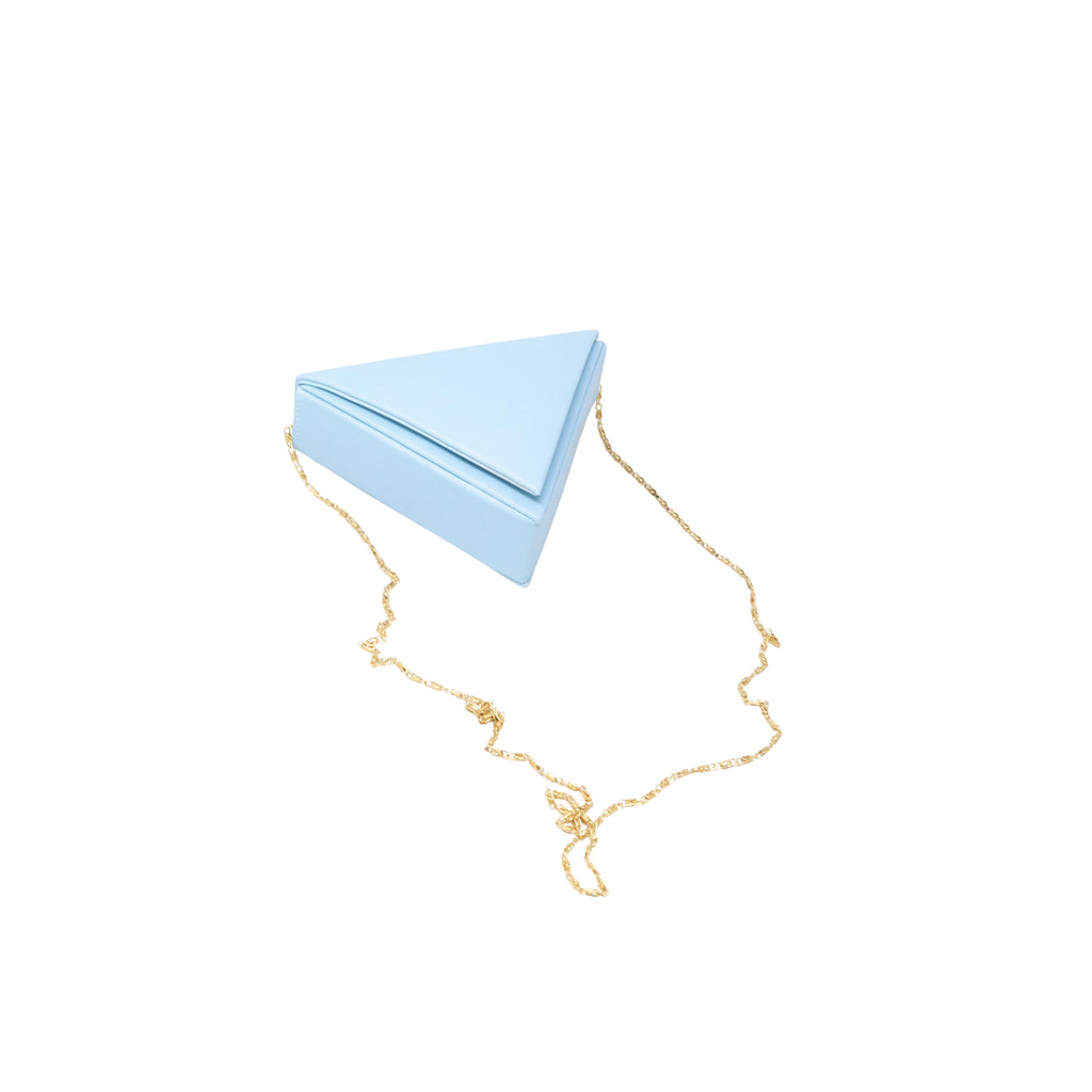 Mini Triangular bag in Sky Blue