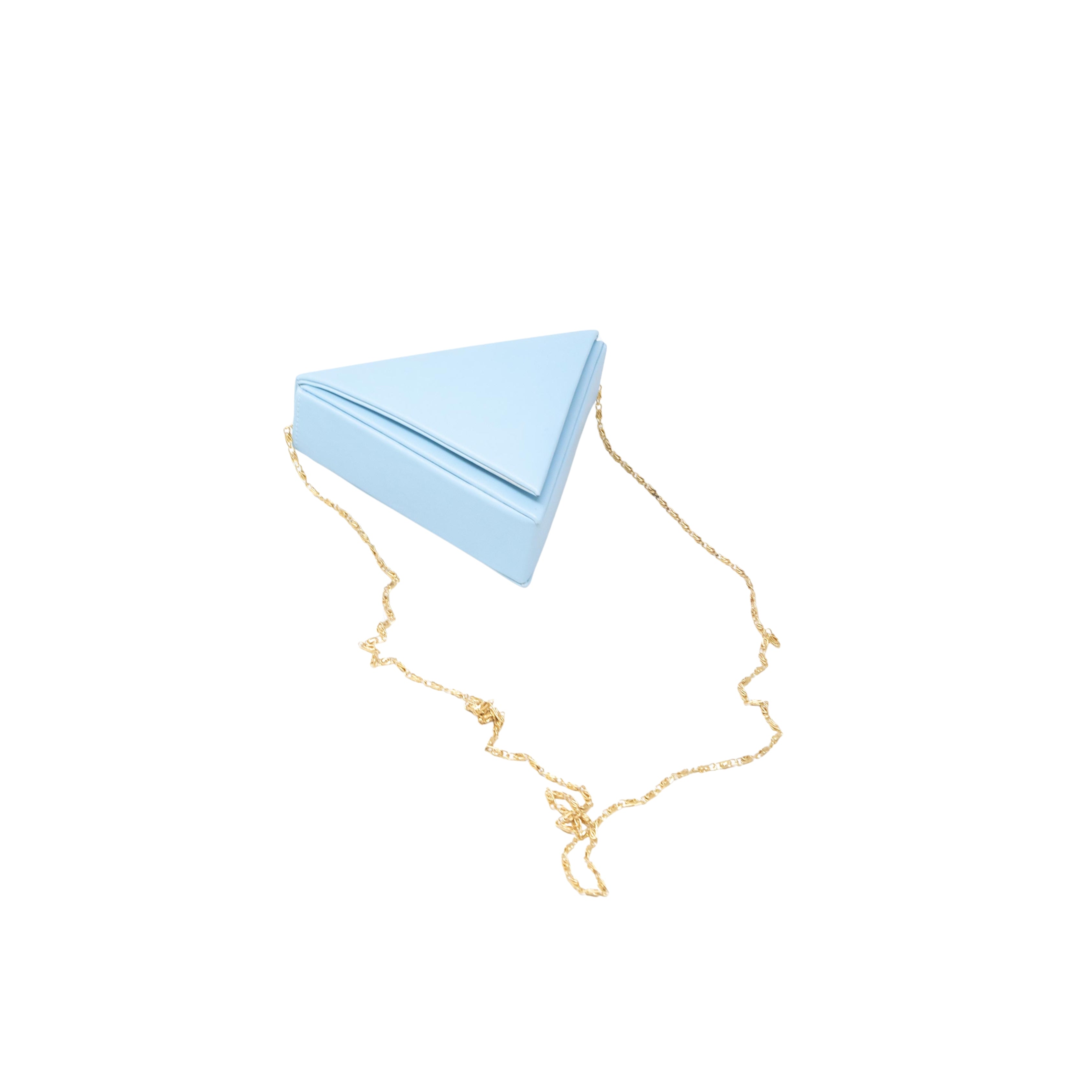 Mini Triangular bag in Sky Blue