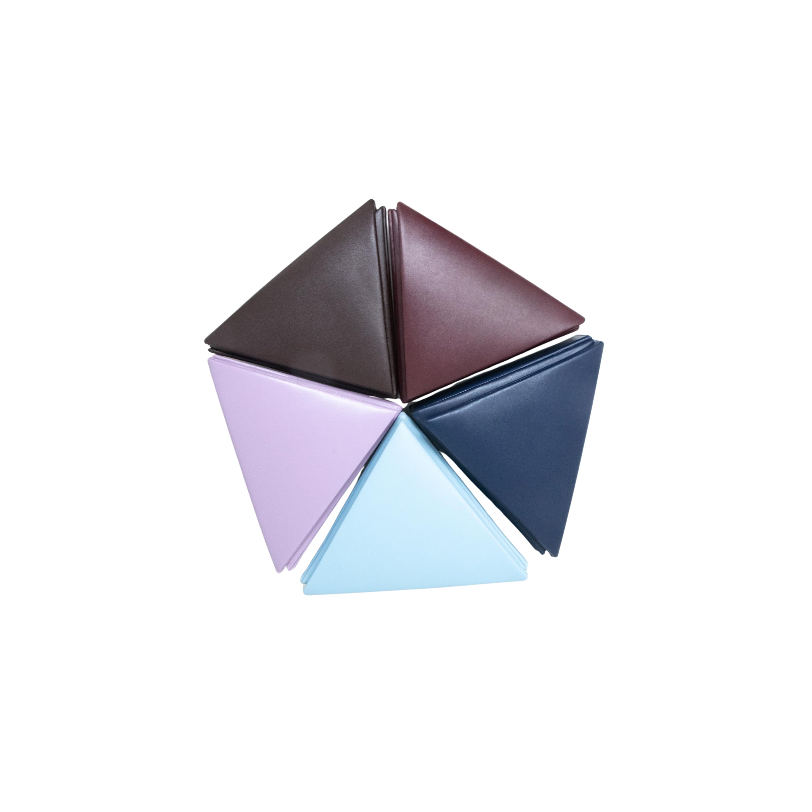 Mini Triangular Bag in Navy